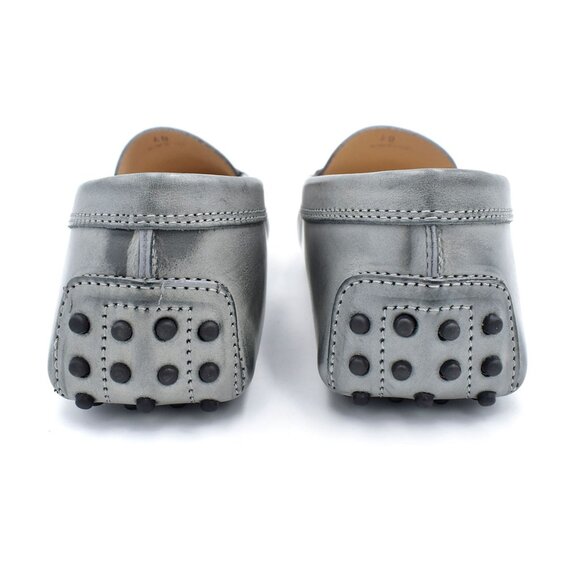 *New in Box!* Tod's Gommino Leather Driving Shoes Loafers in Gray sz 40/10 - Picture 6 of 7